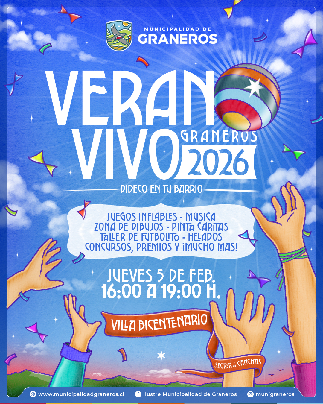 MÁS DIVERSIÓN PARA TODA LA FAMILIA CON “VERANO VIVO 2026” EN #GRANEROS